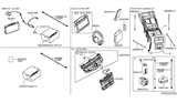 Diagram for 2020 Nissan Pathfinder Antenna - 25975-9PF0A