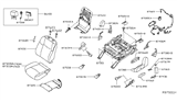Diagram for Nissan Seat Cover - 87370-9PF1A