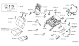 Diagram for 2020 Nissan Pathfinder Seat Cushion - 87361-3KL0A