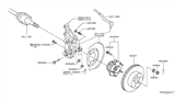 Diagram for 2019 Nissan Rogue Wheel Stud - 43222-70T0A