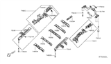 Diagram for 2017 Nissan Pathfinder Exhaust Hanger - G4374-3JAAA