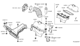 Diagram for 2015 Nissan Murano Air Duct - 16576-3JA0A