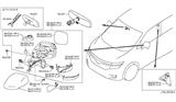 Diagram for 2014 Nissan Quest Car Mirror - 96321-9Y00D