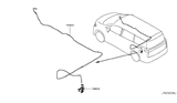 Diagram for 2014 Nissan Quest Fuel Door Release Cable - 78822-1JA0A