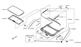 Diagram for 2011 Nissan Quest Sunroof - 91210-1JA1A