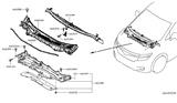 Diagram for 2012 Nissan Quest Weather Strip - 66830-1JA0A