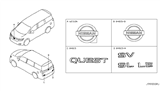 Diagram for 2016 Nissan Quest Emblem - 90896-1JE0A