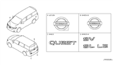 Diagram for 2017 Nissan Quest Emblem - 90896-1JE0A