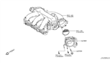 Diagram for 2013 Nissan Pathfinder Throttle Body - 16119-JA10B