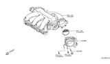 Diagram for 2011 Nissan Murano Throttle Body - 16119-JA10B