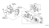 Diagram for 2013 Nissan Quest Brake Backing Plate - 41151-1JA0A