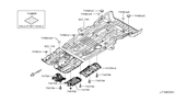 Diagram for 2015 Nissan Quest Exhaust Heat Shield - 74753-1JA0A