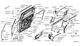 Diagram for Nissan Quest Weather Strip - 82832-1JA0A