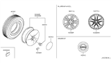 Diagram for 2015 Nissan Quest Spare Wheel - D0300-1JH2A