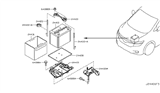 Diagram for Nissan Car Batteries - 24410-1MA1A