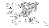 Diagram for 2008 Nissan Murano A/C Idler Pulley - 11925-JA100