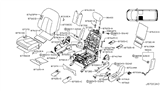 Diagram for 2017 Nissan Quest Seat Cover - 87322-3JW7D