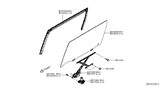 Diagram for Nissan Quest Window Run - 82330-1JA0A