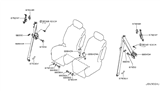 Diagram for 2013 Nissan Quest Seat Belt - 88844-1JA2C