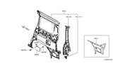 Diagram for 2013 Nissan Quest Fender - 78101-1JA0B