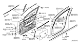 Diagram for 2011 Nissan Quest Weather Strip - 80834-1JA0A