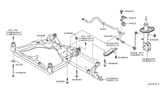 Diagram for 2015 Nissan Quest Control Arm Bracket - 54340-1AA0B