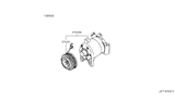 Diagram for Nissan Pathfinder A/C Compressor - 92600-1JA1A