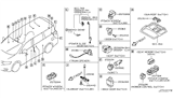 Diagram for 2012 Nissan Versa Door Jamb Switch - 25360-1HA0A