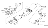 Diagram for Nissan Quest Exhaust Pipe - 20020-1JR0A