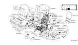 Diagram for 2017 Nissan Quest Armrest - 87750-1JB7C