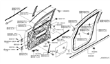 Diagram for 2014 Nissan Quest Weather Strip - 80834-1JA1A