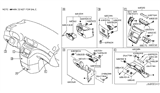 Diagram for Nissan Quest Ashtray - 68252-1JA0A