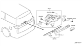 Diagram for 2013 Nissan Quest Wiper Arm - 28780-1JA0A