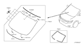 Diagram for 2017 Nissan Quest Windshield - G2700-1JA1A