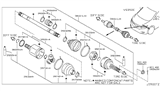 Diagram for 2011 Nissan Quest Axle Shaft - 39101-1JA0C