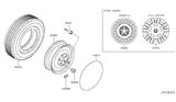 Diagram for 2014 Nissan Quest Spare Wheel - 40300-1JA0B