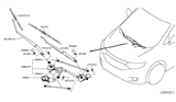 Diagram for 2016 Nissan Quest Wiper Arm - 28881-1JA0B