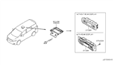 Diagram for 2016 Nissan Quest A/C Switch - 27511-1JD0A