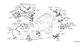 Diagram for 2017 Nissan Pathfinder Cylinder Head Bolts - 01125-N1131