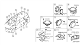 Diagram for 2011 Nissan Cube Car Speakers - 28156-1VK0A