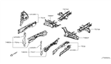 Diagram for 2013 Nissan Quest Radiator Support - 62520-1JA0A