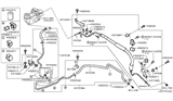 Diagram for 2017 Nissan Quest Power Steering Hose - 49725-1JA5A