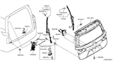 Diagram for 2014 Nissan Quest Door Lock Actuator - 90500-1JB0A