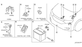 Diagram for 2011 Nissan Quest Horn - 25605-1JA0A