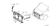 Diagram for 2017 Nissan Quest Radiator Support - 62513-1JA0A