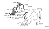 Diagram for 2013 Nissan Quest Wheelhouse - 63840-1JA0A