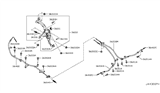 Diagram for 2013 Nissan Quest Parking Brake Cable - 36530-1JA0A