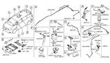 Diagram for Nissan Antenna Cable - 28241-1JA1A