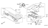 Diagram for 2012 Nissan Murano Air Intake Coupling - 16576-1AA1A