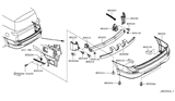 Diagram for 2015 Nissan Quest Bumper - 85022-1JA0H